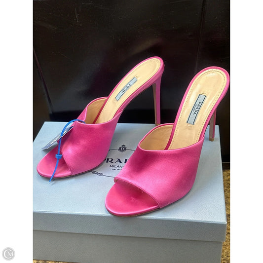 Shoes Luxury Designer By Prada In Pink, Size: 11