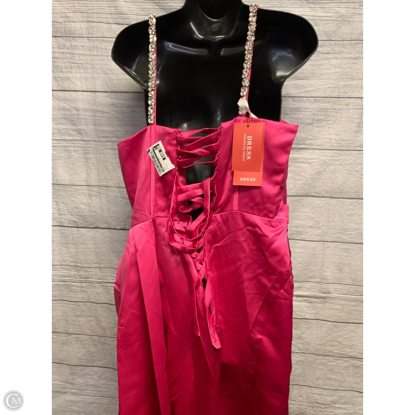 Dress Party Long By Cmf In Pink, Size: 14