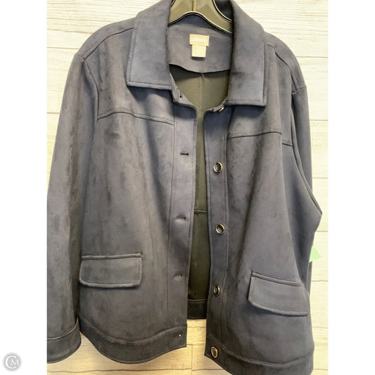 Jacket Other By Chicos In Navy, Size: 18