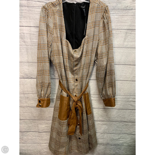 Dress Casual Maxi By Ashley Stewart In Plaid Pattern, Size: 22