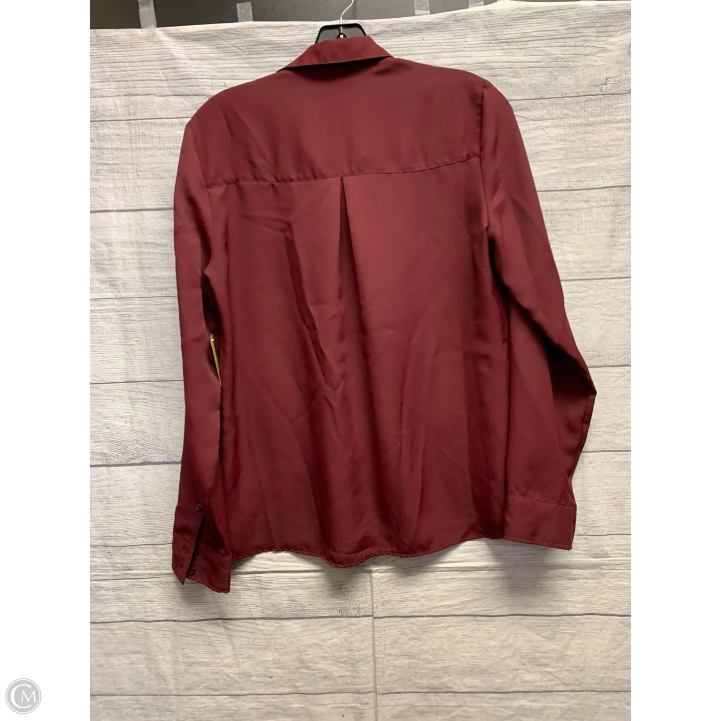Top Long Sleeve By Express In Maroon, Size: S