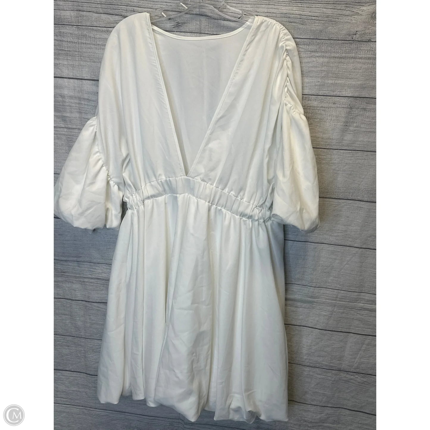 Dress Casual Midi By Shein In White, Size: 1x