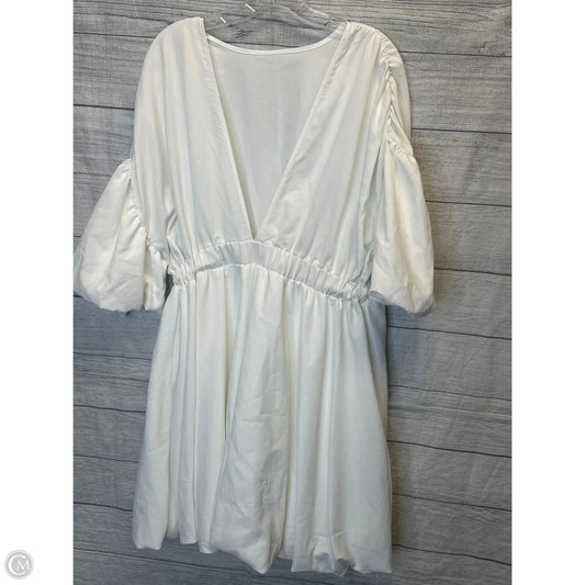 Dress Casual Midi By Shein In White, Size: 1x