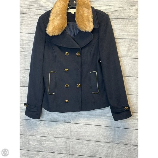 Coat Peacoat By Lovestitch In Navy, Size: L