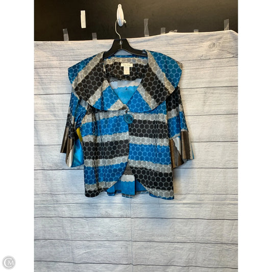 Cardigan By Cmf In Black & Blue, Size: 3x