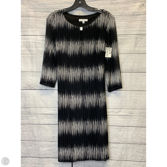 Dress Casual Midi By Sandra Darren In Black & White, Size: 10