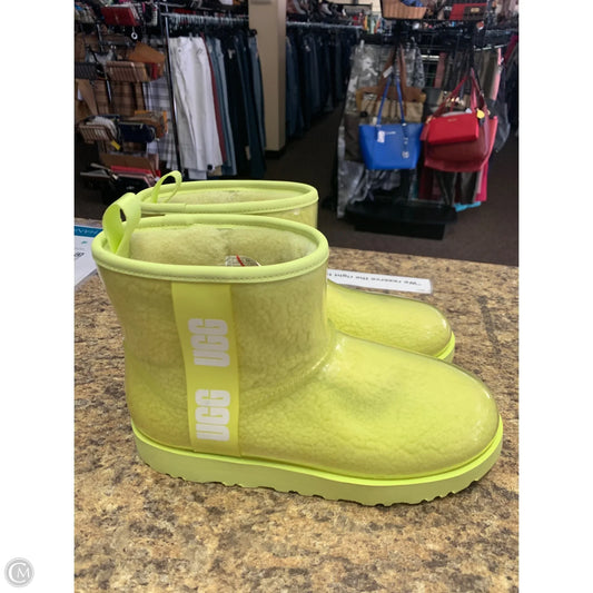 Boots Designer By Ugg In Yellow, Size: 10