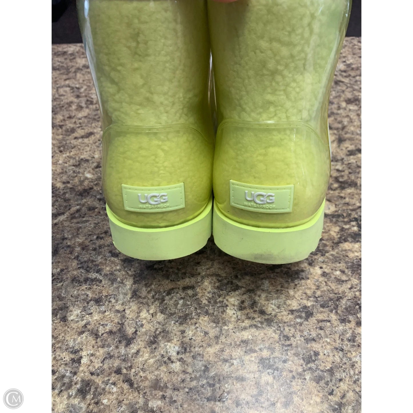 Boots Designer By Ugg In Yellow, Size: 10