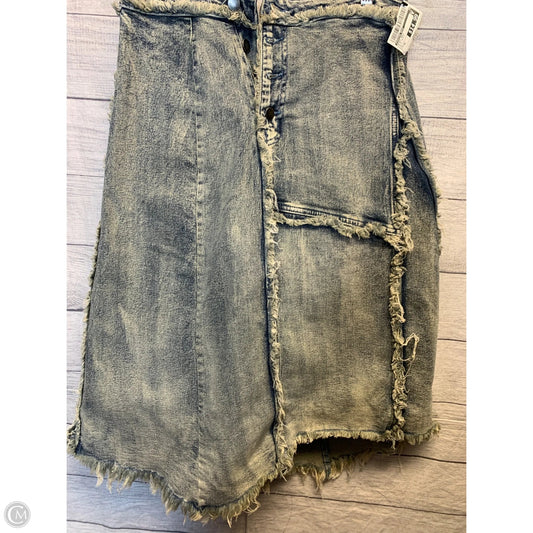 Skirt Maxi By Fashion Nova In Blue Denim, Size: Xl