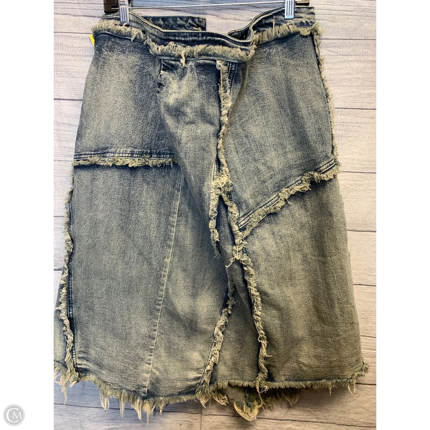 Skirt Maxi By Fashion Nova In Blue Denim, Size: Xl