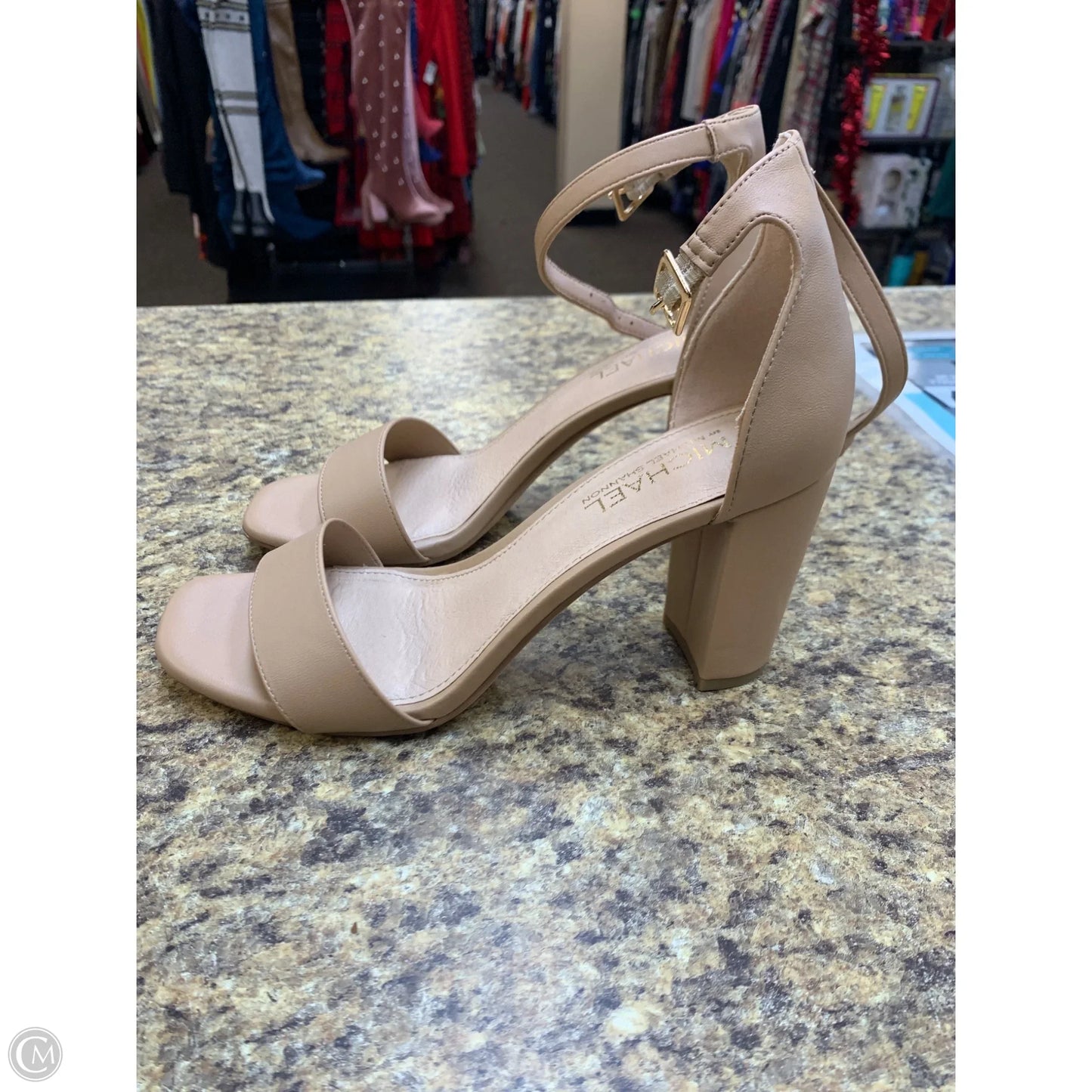 Shoes Heels Block By Michael Shannon In Beige, Size: 8.5