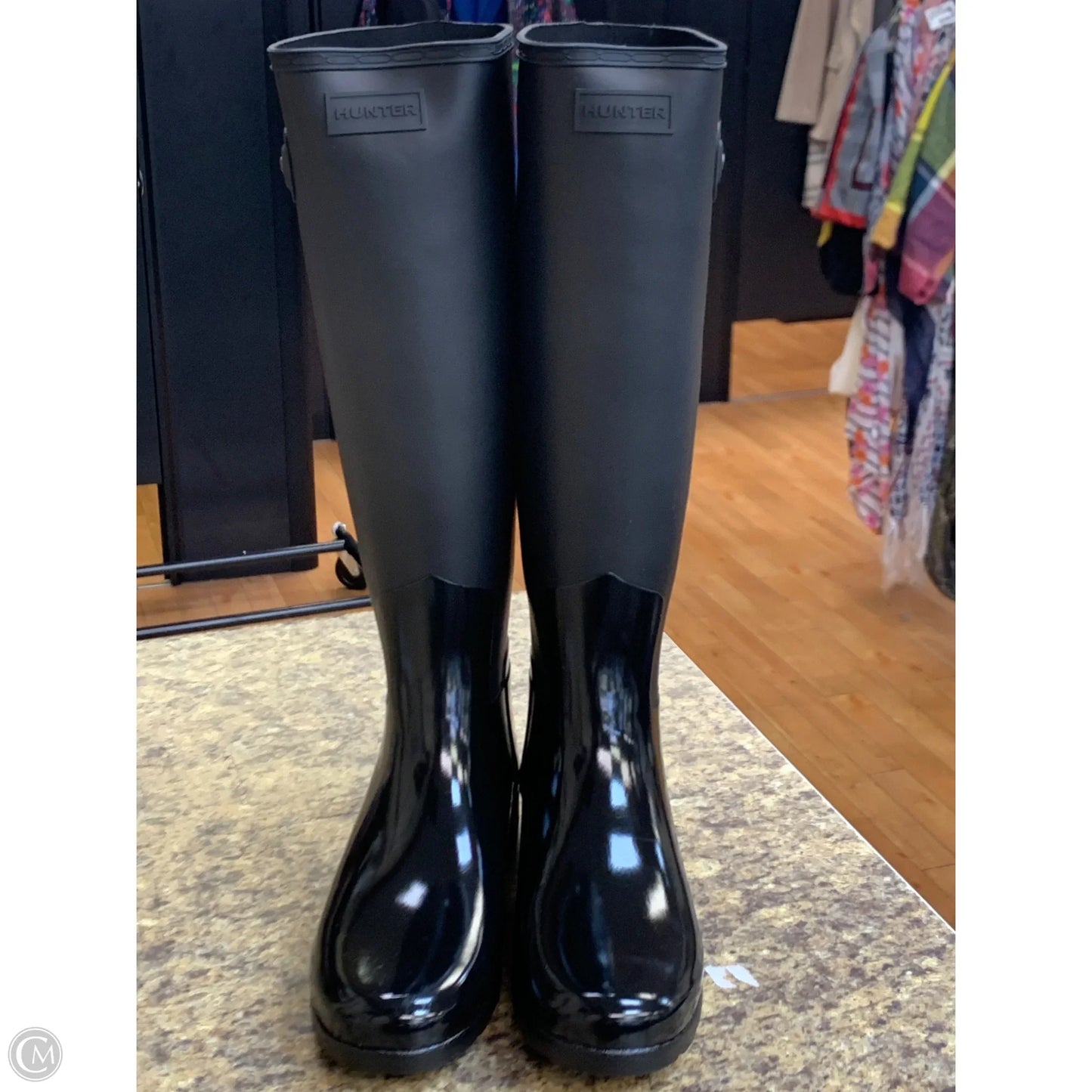 Boots Rain By Hunter In Black, Size: 8