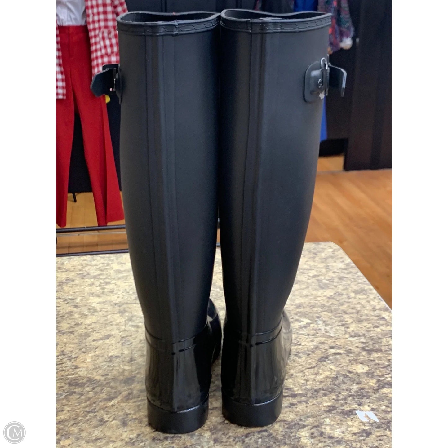 Boots Rain By Hunter In Black, Size: 8