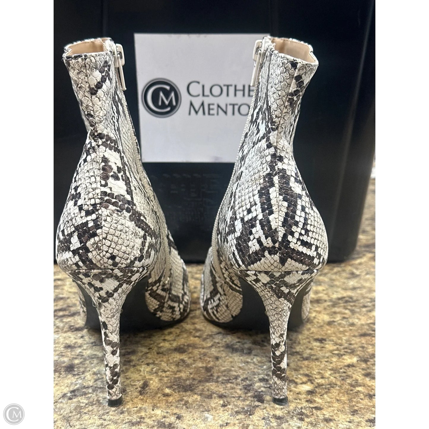 Boots Mid-calf Heels By Thalia Sodi In Snakeskin Print, Size: 8