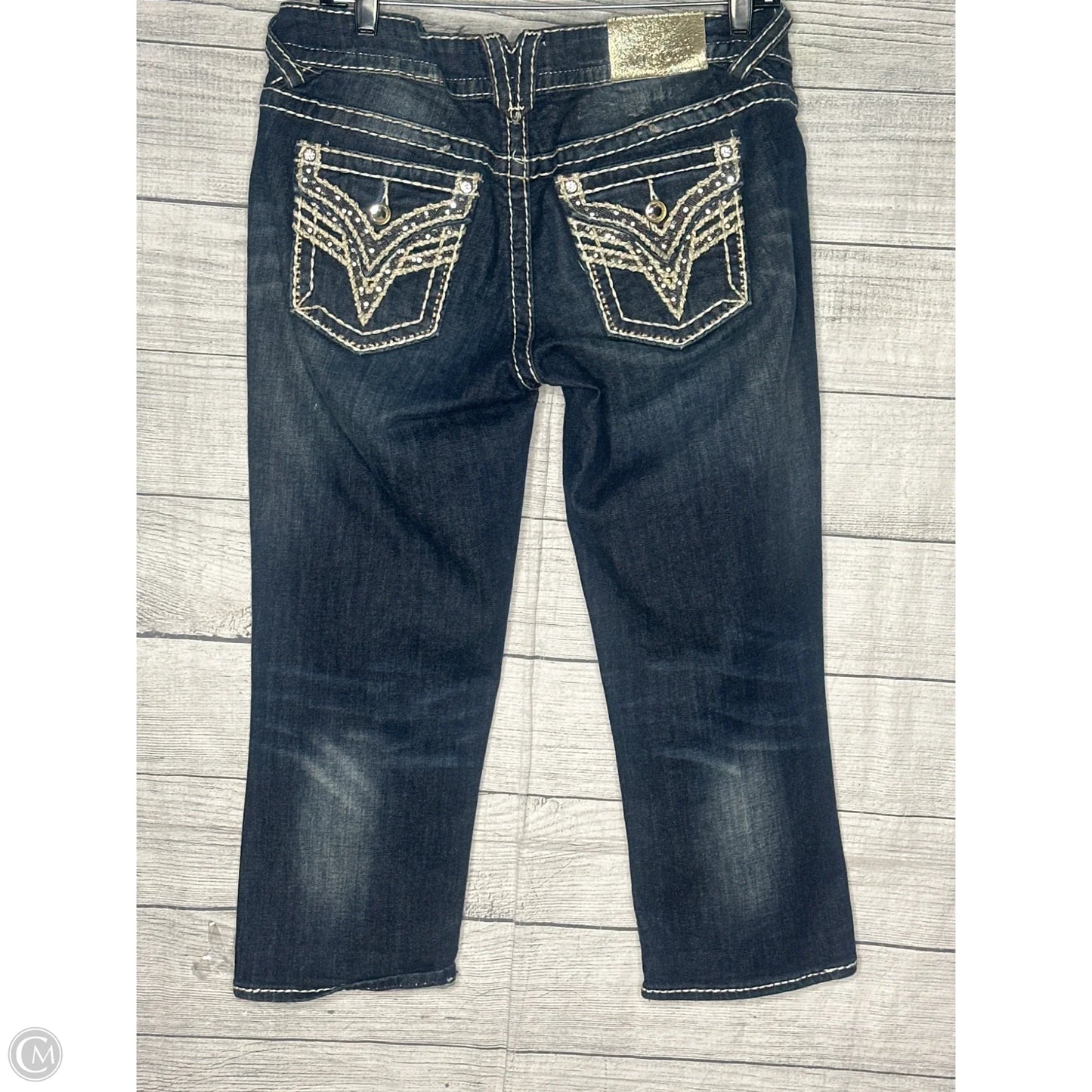 Capris By Vigoss In Blue Denim, Size: 10