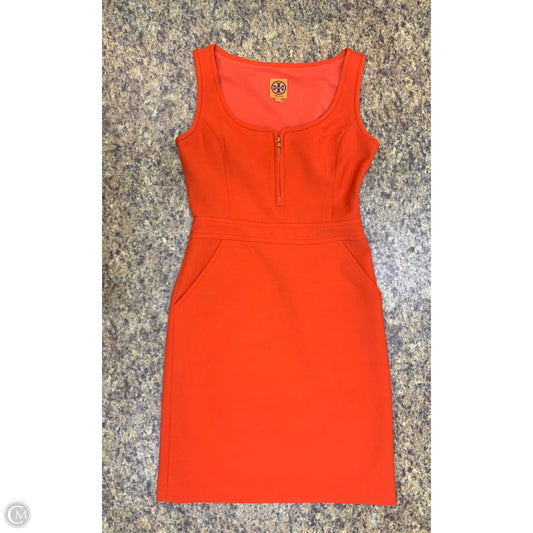 Dress Designer By Tory Burch In Orange, Size: 4