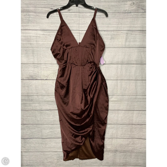 Dress Casual Maxi By Zaful In Brown, Size: L