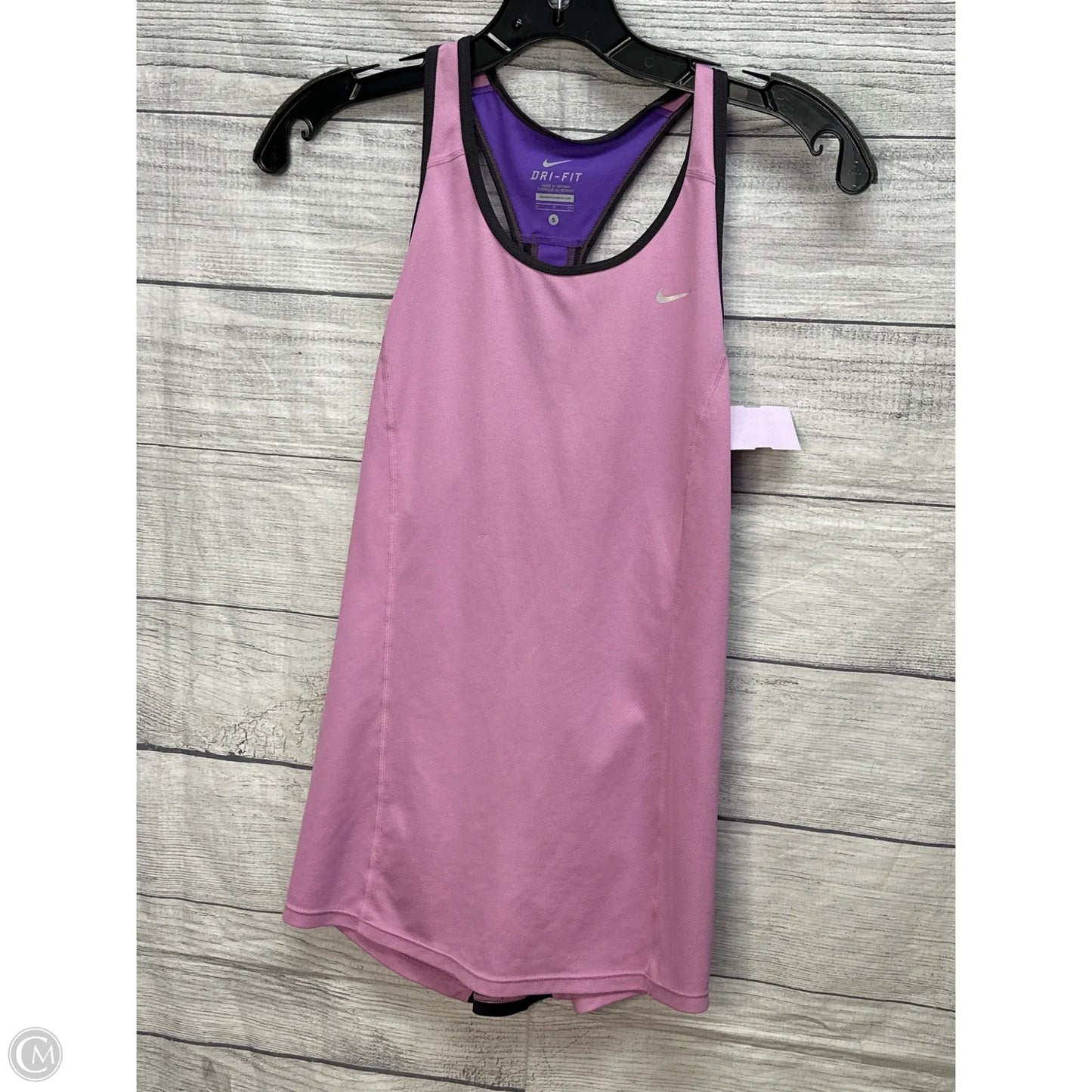 Athletic Tank Top By Nike In Pink & Purple, Size: S
