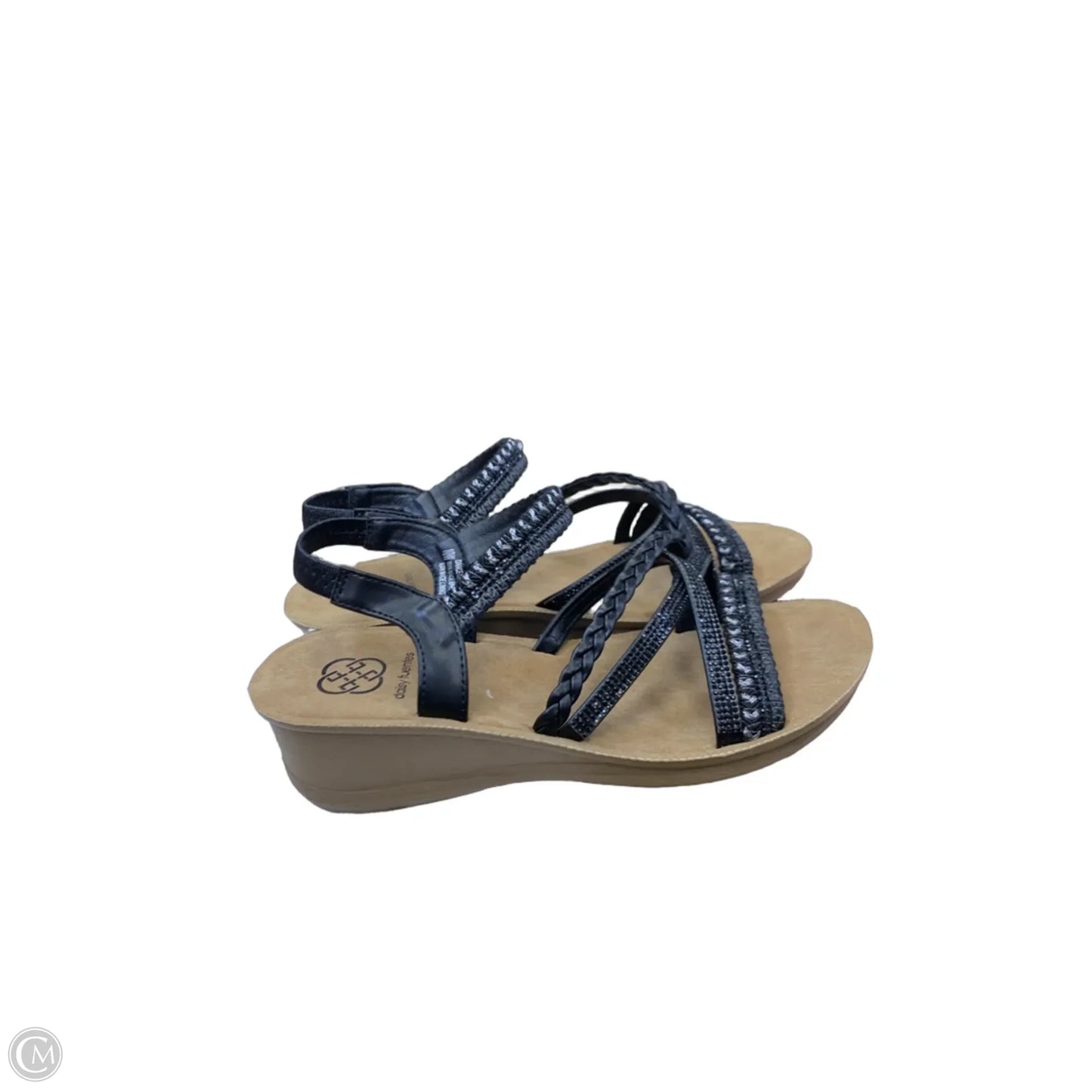 Shoes Heels Wedge By Daisy Fuentes In Black, Size: 10