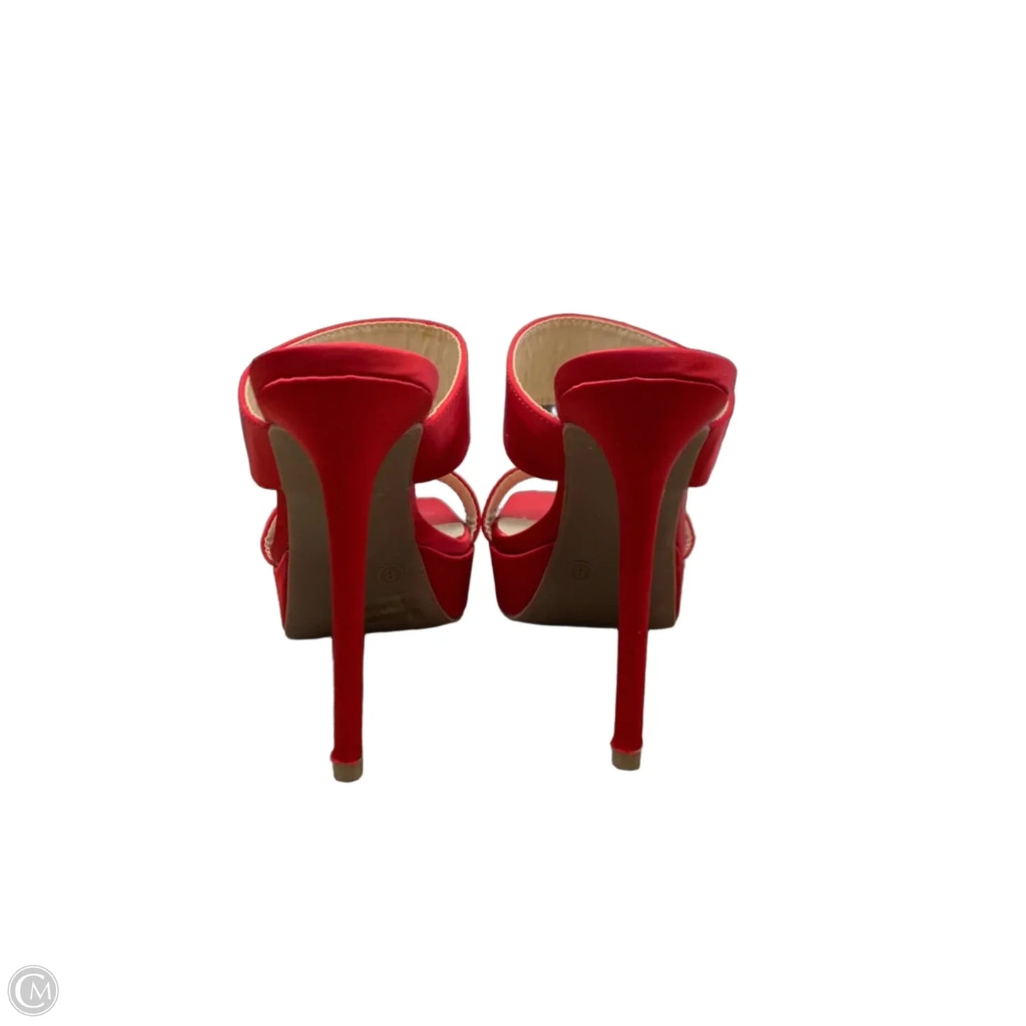 Shoes Heels Stiletto By Wild Diva In Red, Size: 8