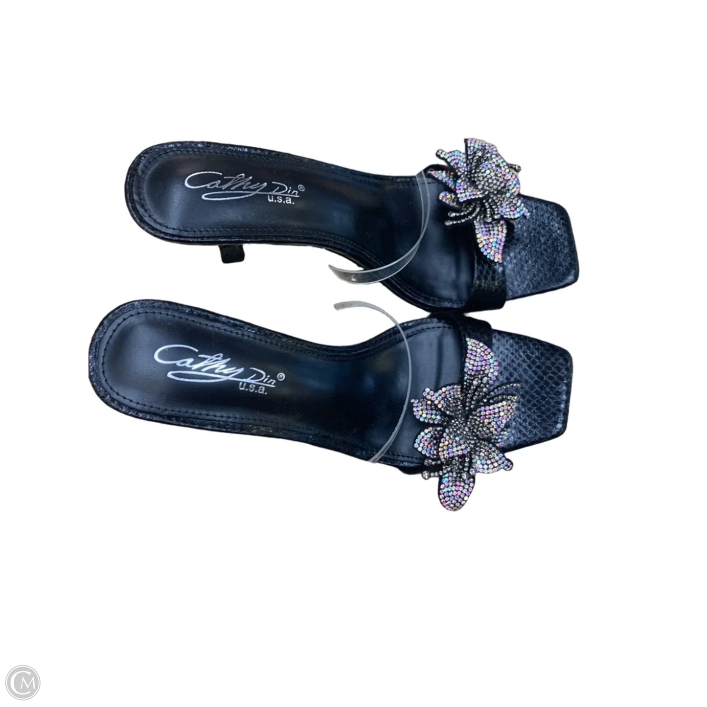 Shoes Heels Stiletto By Clothes Mentor In Black & Silver, Size: 8
