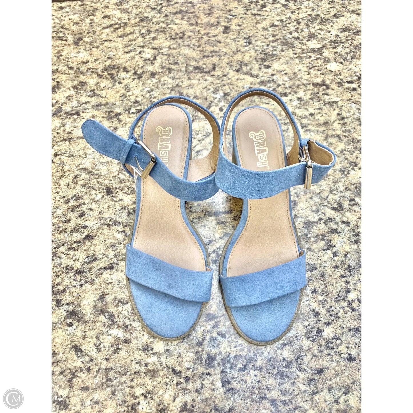 Shoes Heels Block By Brash In Blue, Size: 10