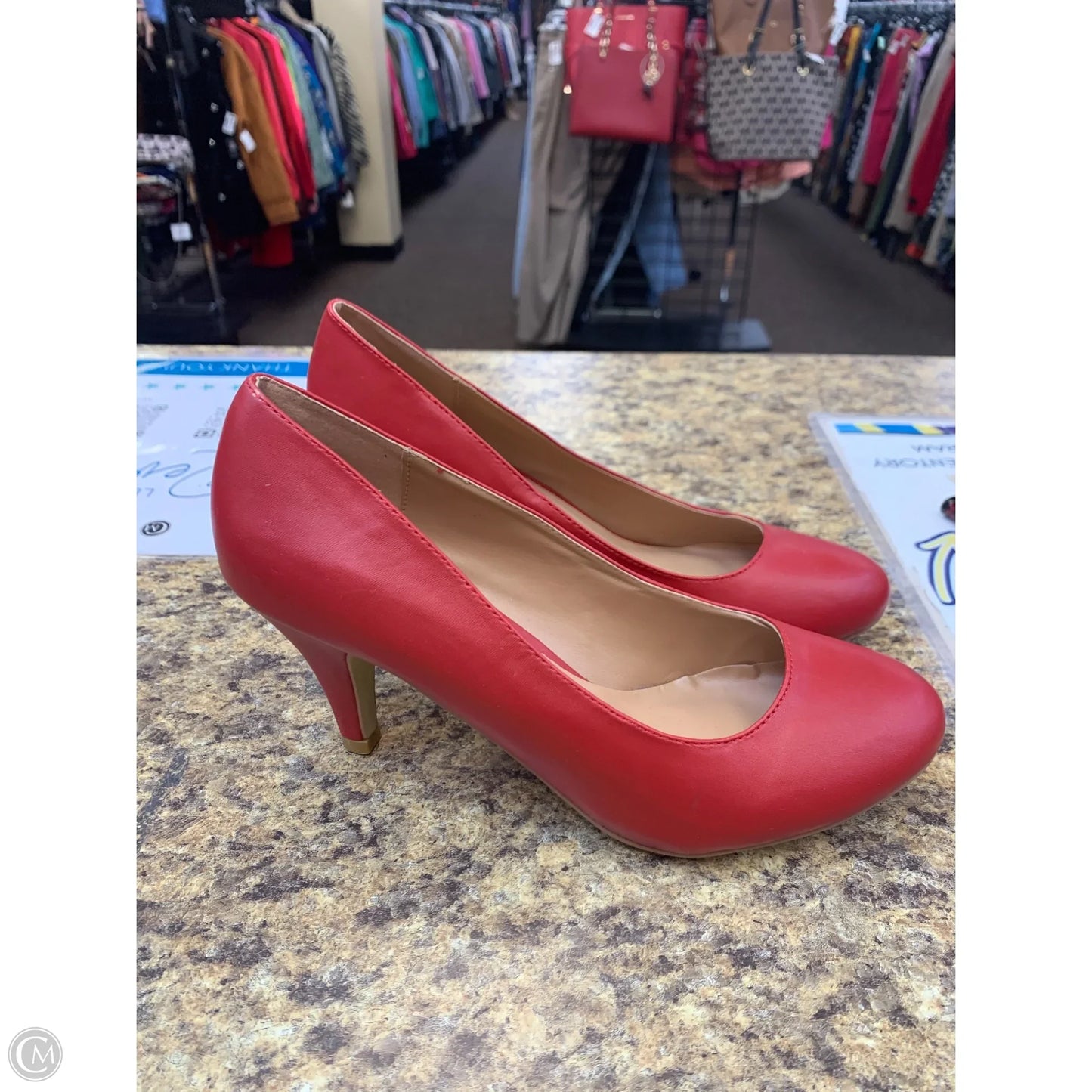 Shoes Heels Stiletto By Journee In Red, Size: 9