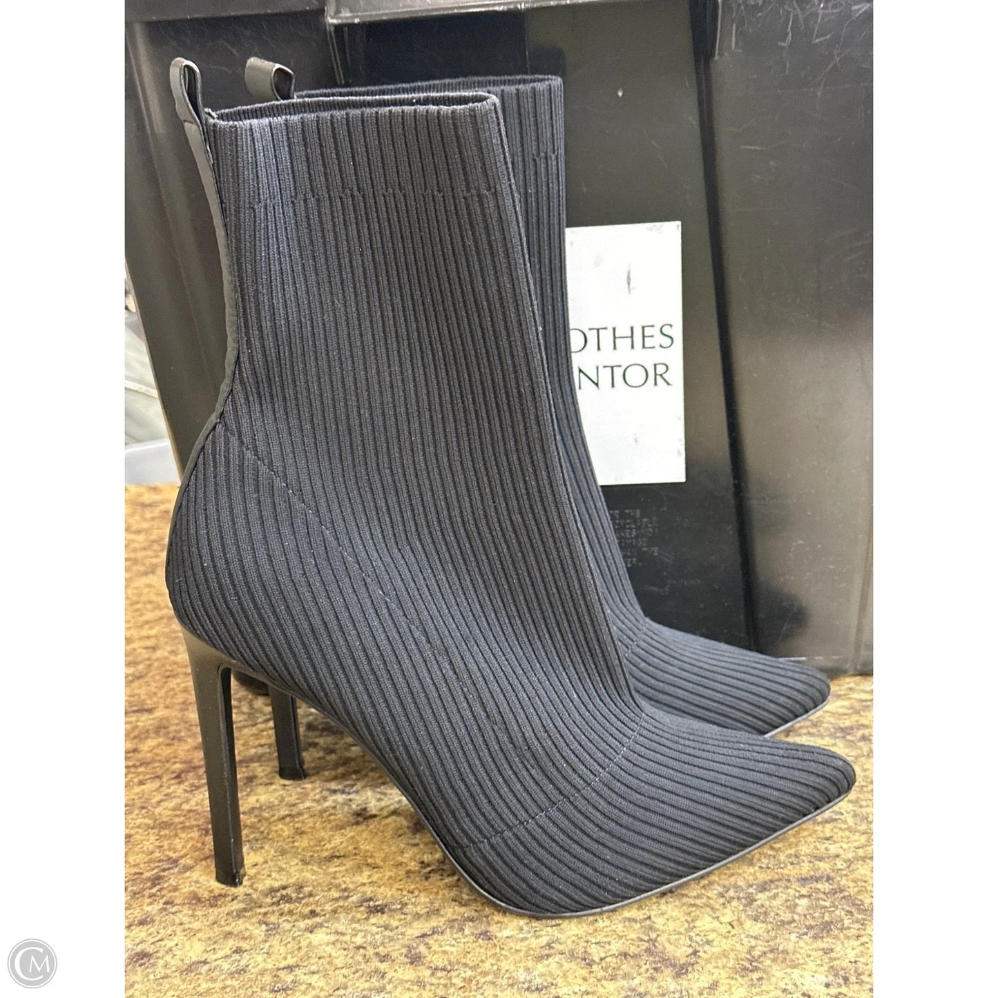 Boots Mid-calf Heels By Steve Madden In Black, Size: 9.5