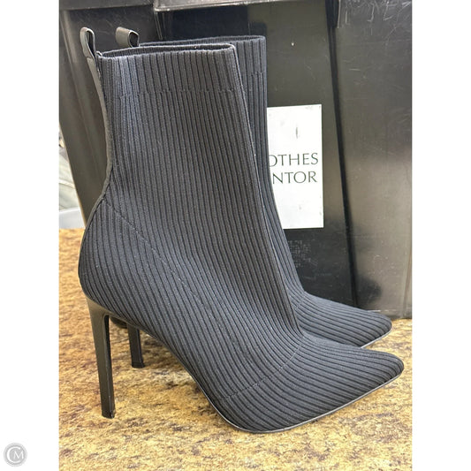 Boots Mid-calf Heels By Steve Madden In Black, Size: 9.5