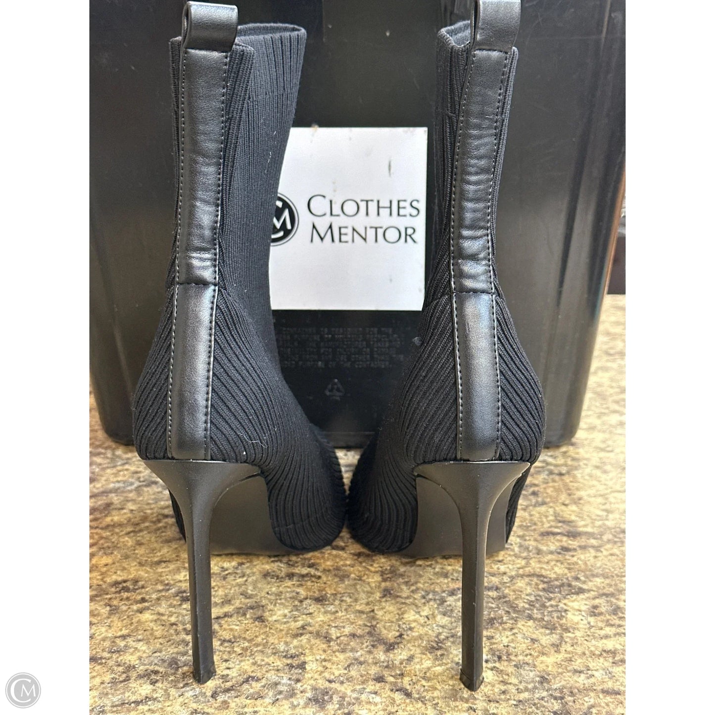 Boots Mid-calf Heels By Steve Madden In Black, Size: 9.5