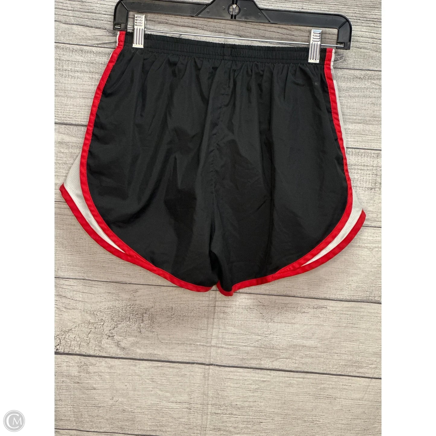 Athletic Shorts By Nike In Black & Red, Size: M