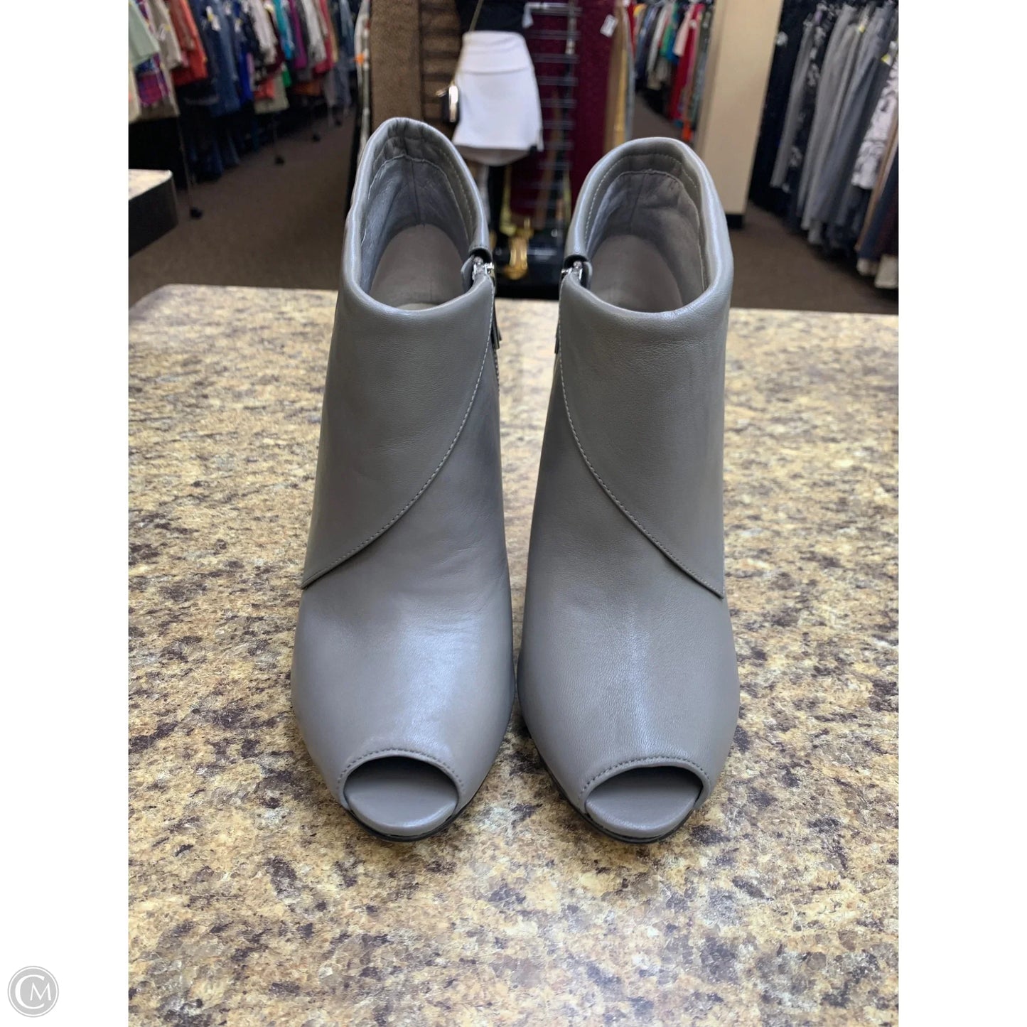 Boots Ankle Heels By Michael By Michael Kors In Grey, Size: 10