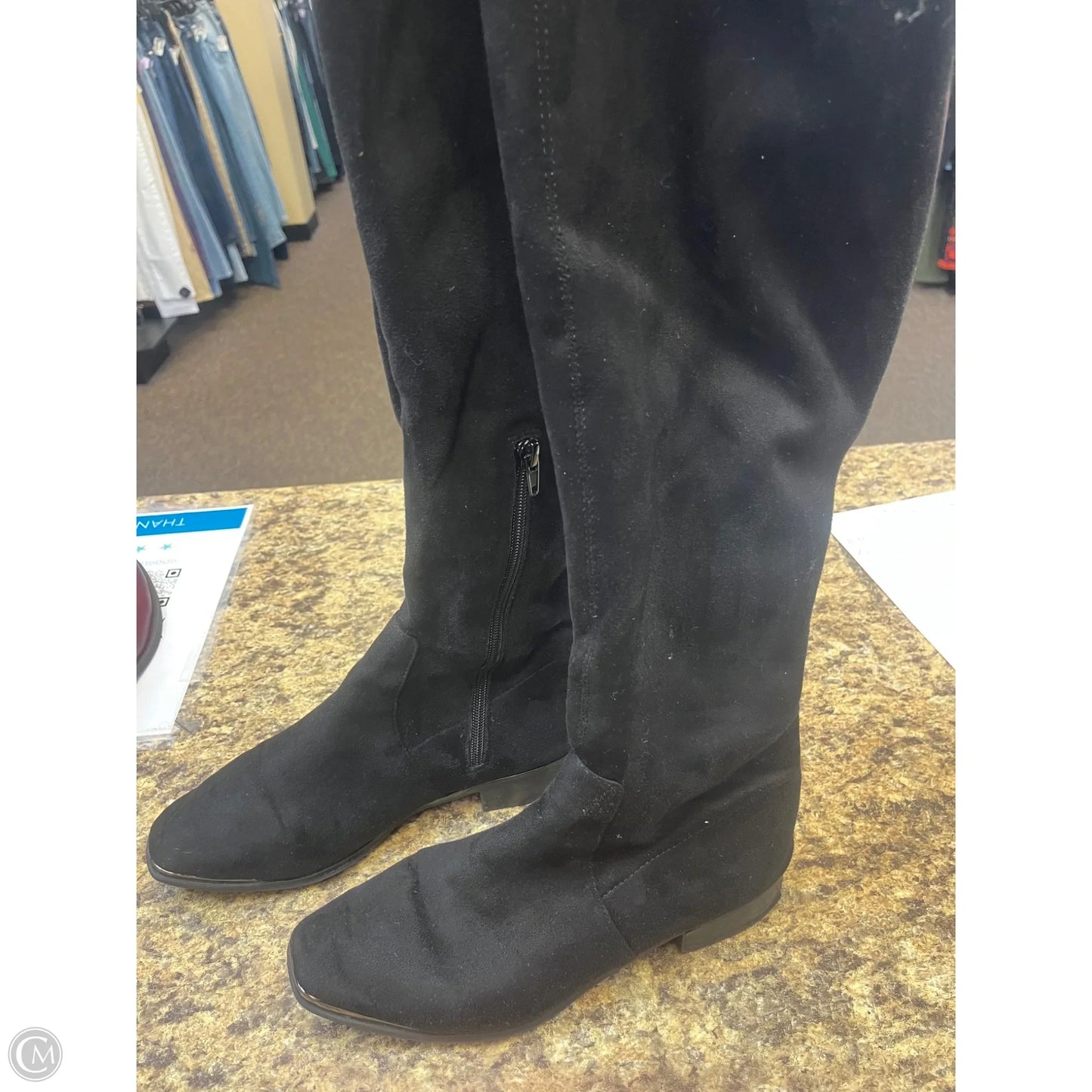 Boots Knee Flats By Aldo In Black, Size: 8.5