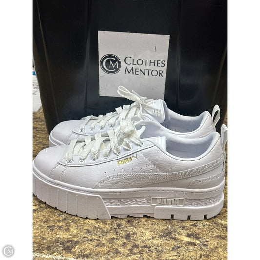 Shoes Athletic By Puma In White, Size: 10