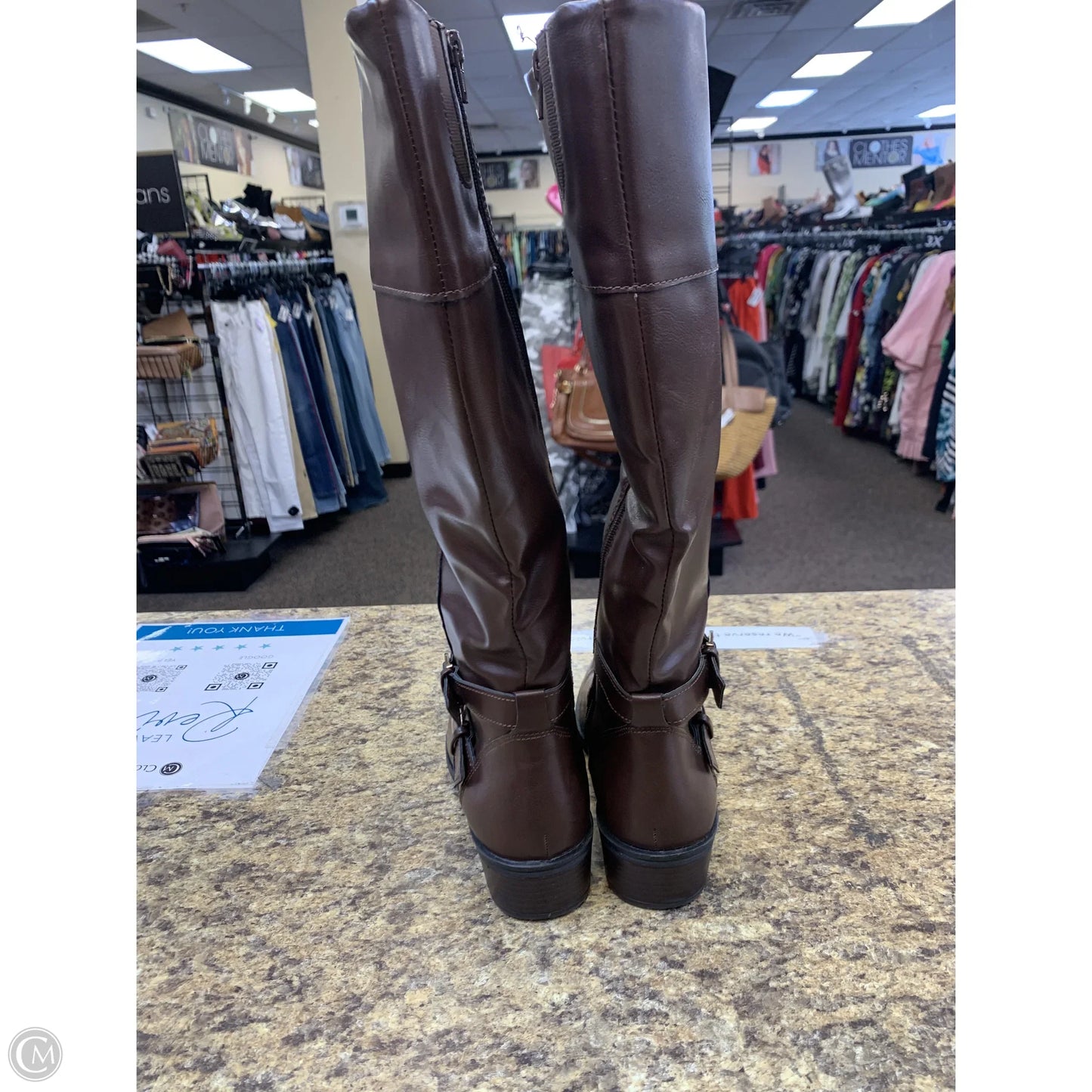 Boots Knee Flats By Arizona In Brown, Size: 8