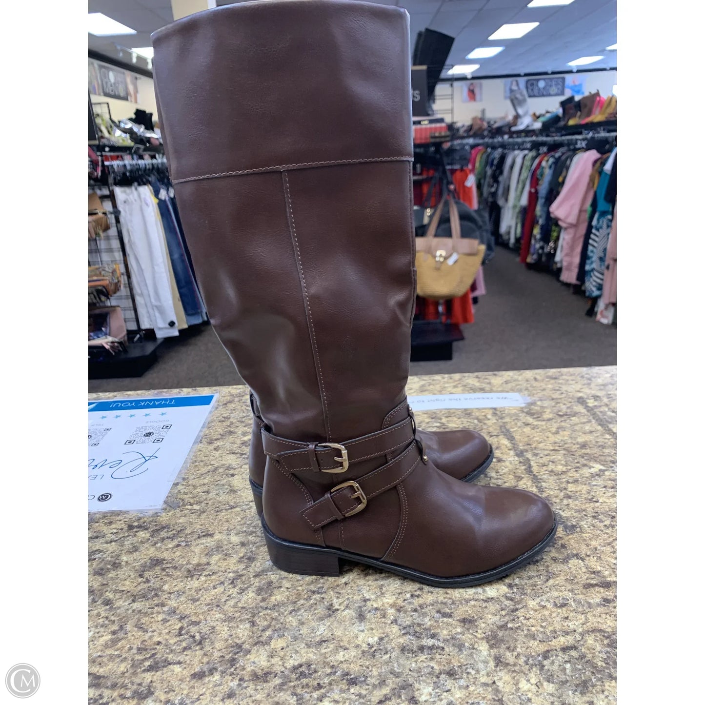 Boots Knee Flats By Arizona In Brown, Size: 8