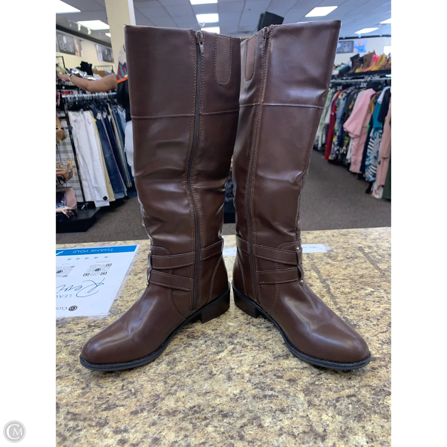 Boots Knee Flats By Arizona In Brown, Size: 8