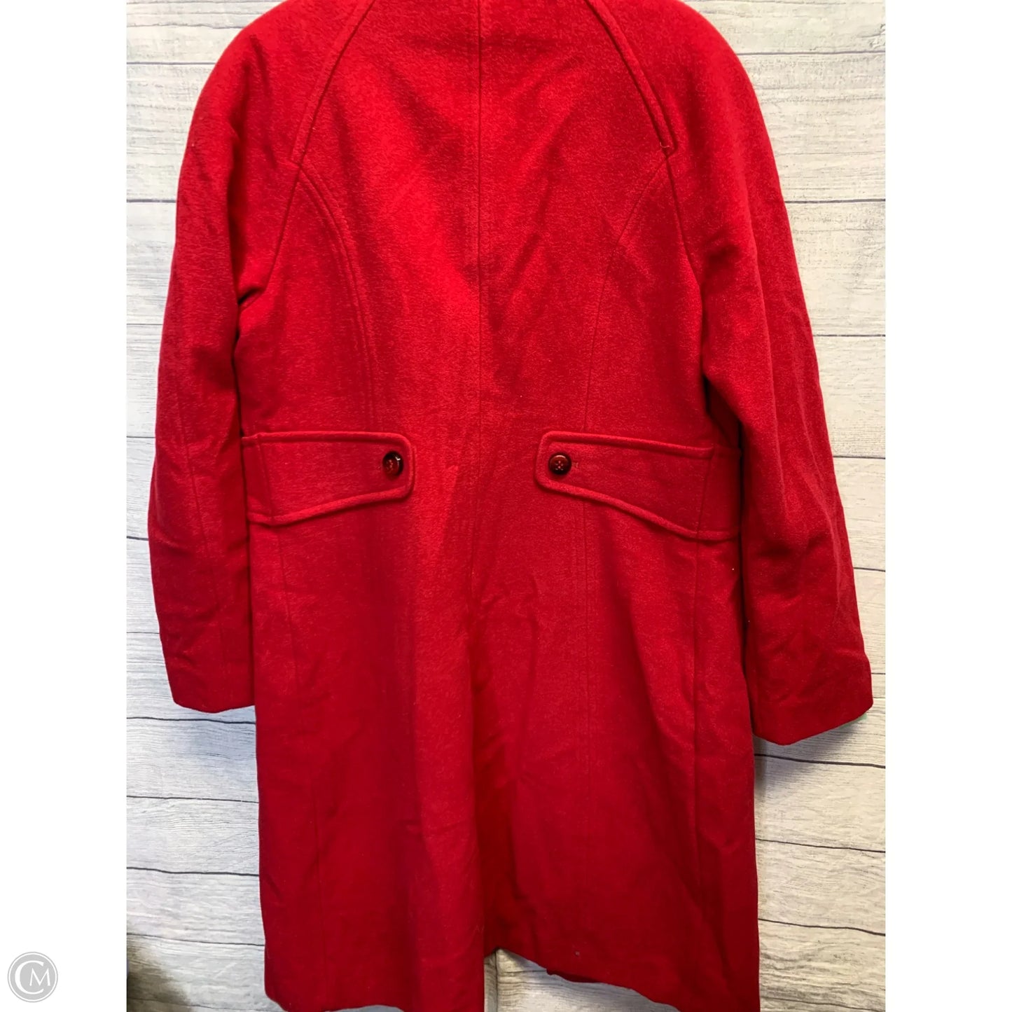 Coat Wool By Preston And New York In Red, Size: 12