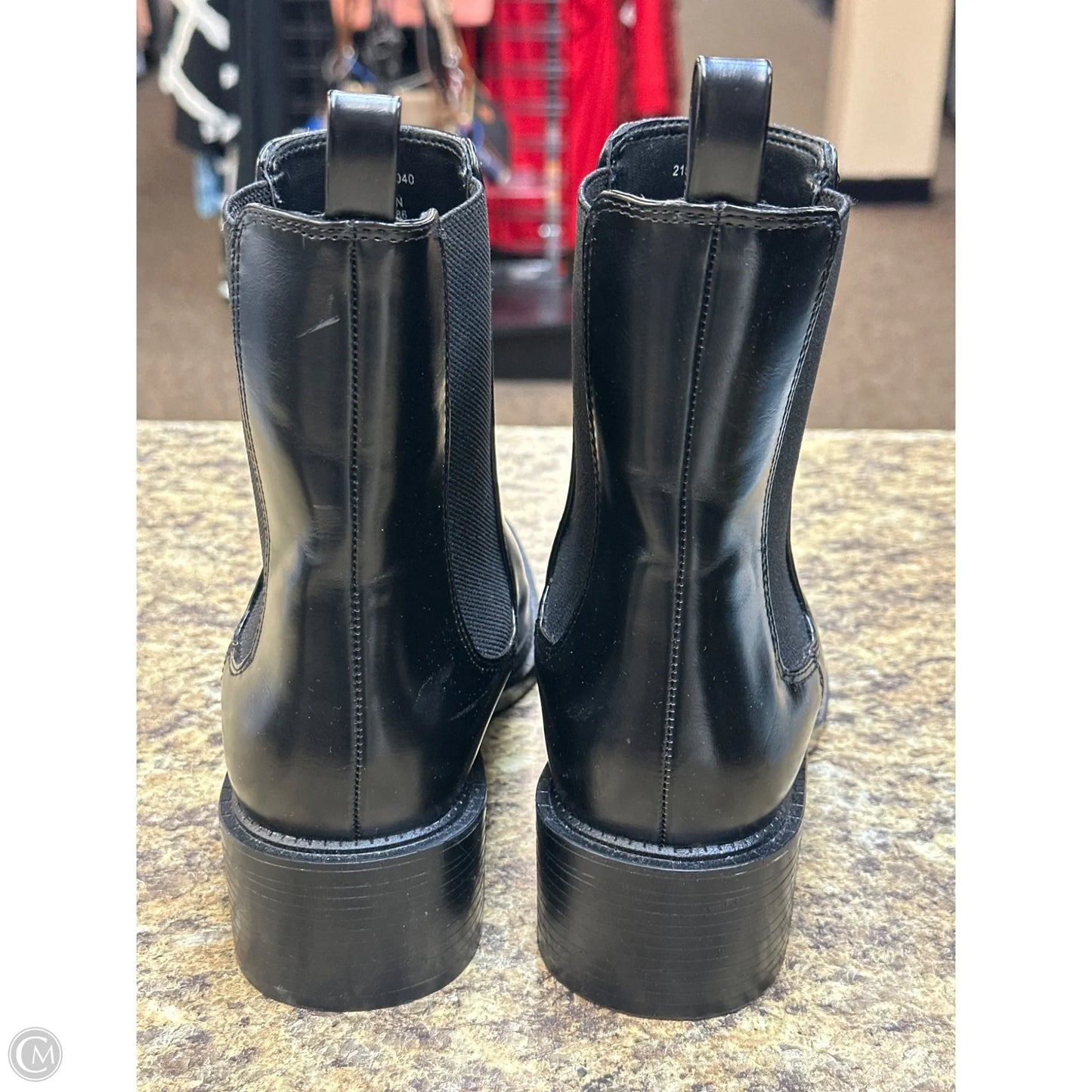 Boots Mid-calf Flats By Zara In Black, Size: 8