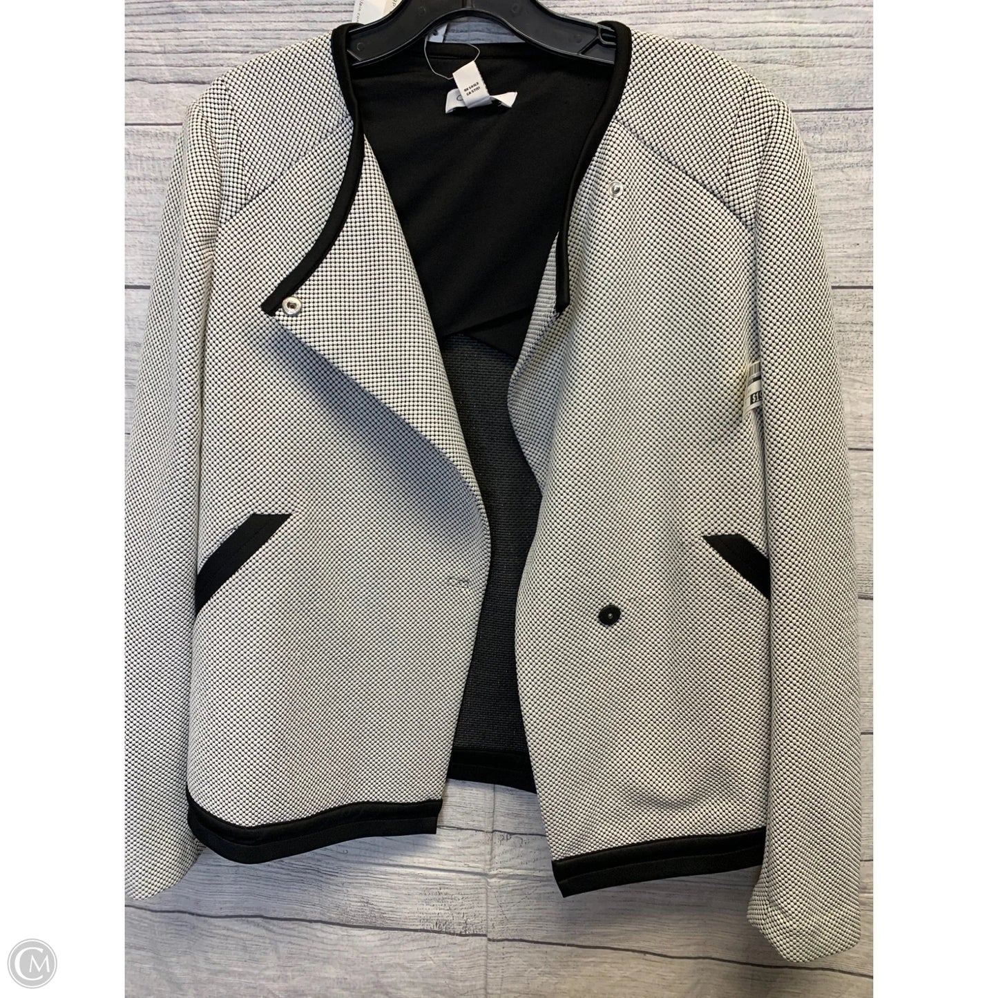 Blazer By Calvin Klein In Black & White, Size: M