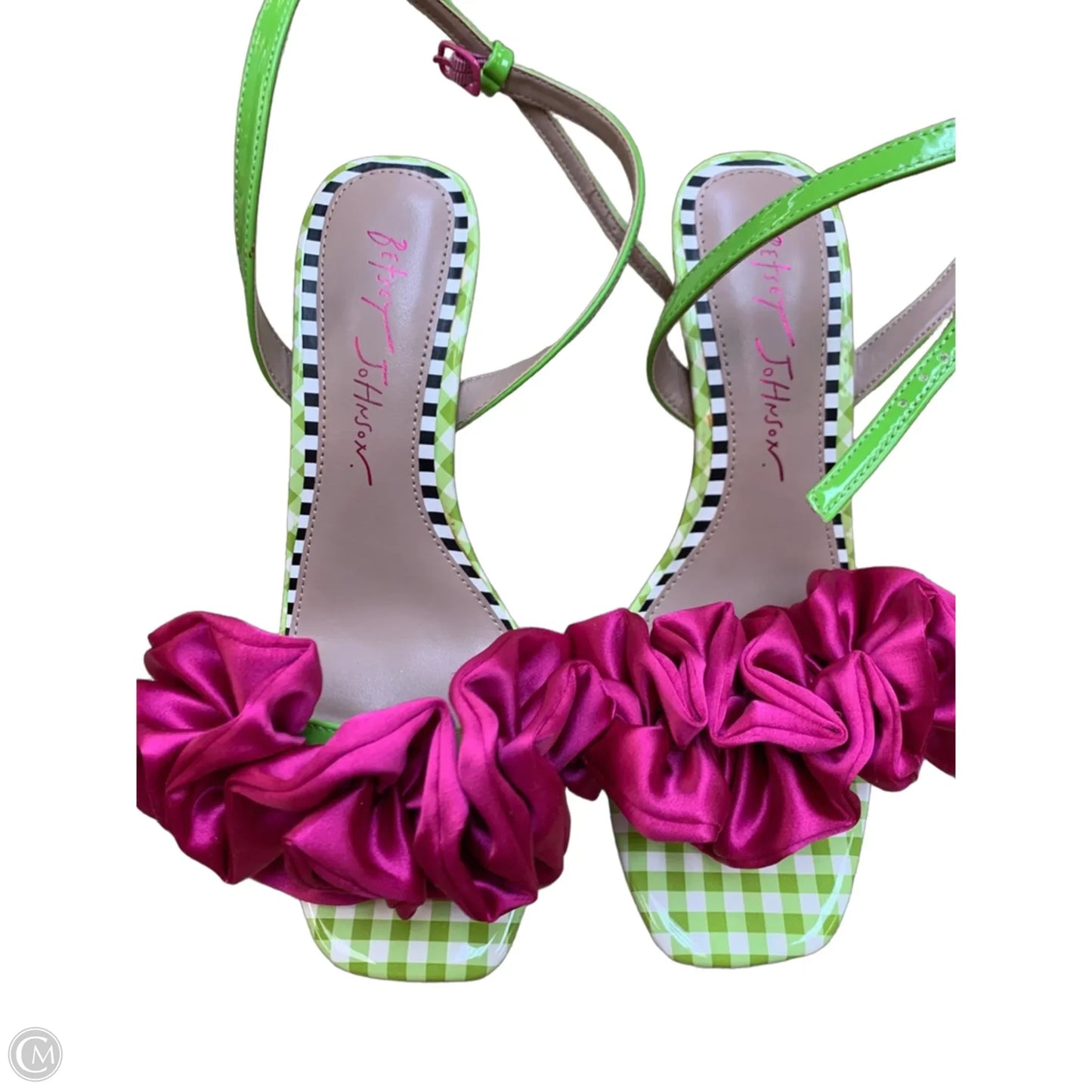 Shoes Heels Stiletto By Betsey Johnson In Green, Size: 6.5