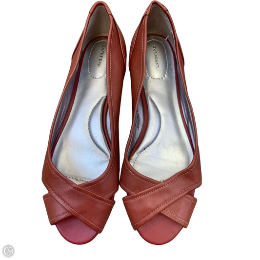 Shoes Flats By Lands End In Red, Size: 9.5