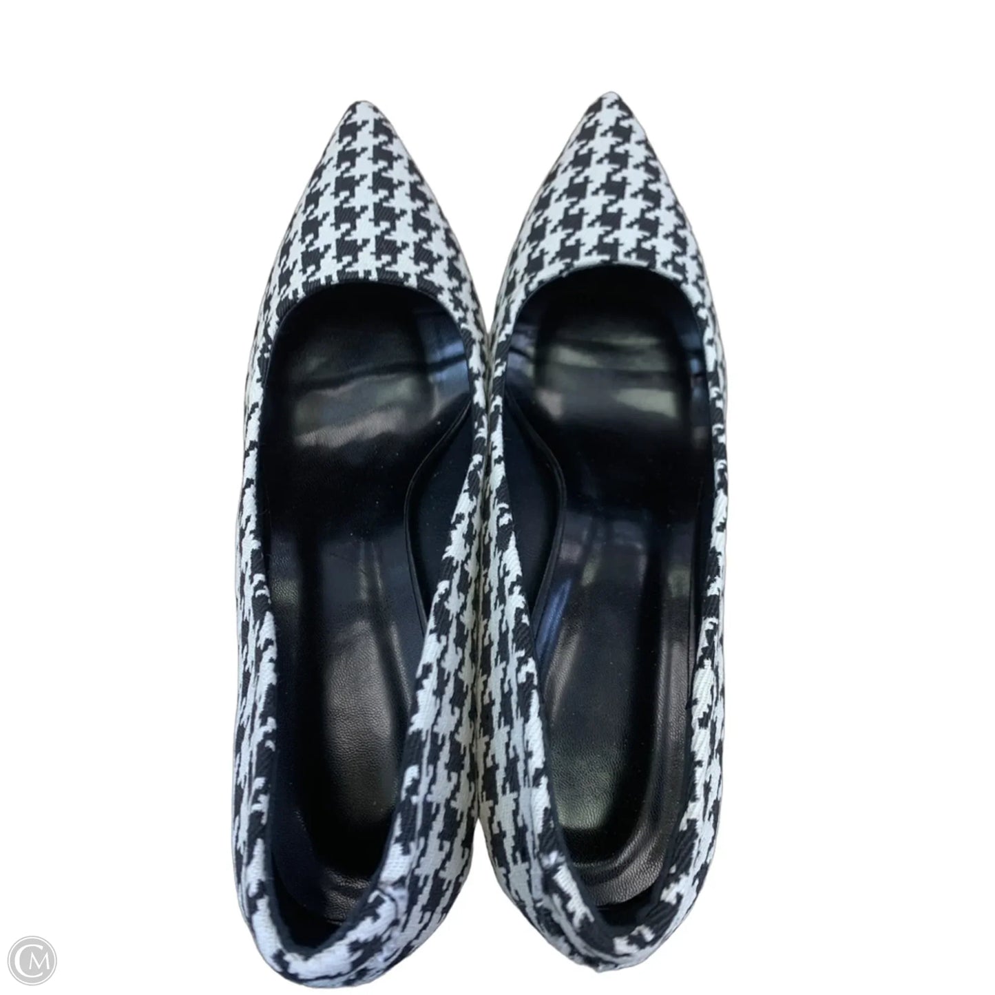 Shoes Heels Kitten By Clothes Mentor In Black & White, Size: 9