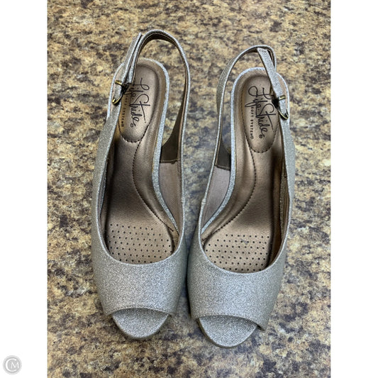 Shoes Heels Kitten By Life Stride In Gold, Size: 8