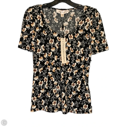 Top Short Sleeve By Catherine Malandrino In Floral Print, Size: Xs
