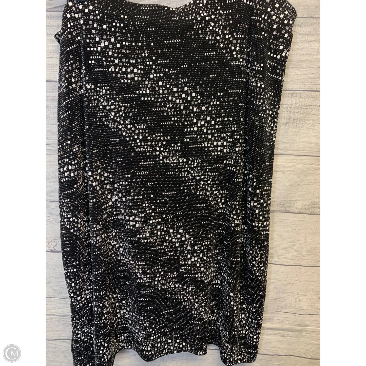 Skirt Midi By Ashley Stewart In Black & Silver, Size: 20