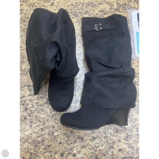 Boots Knee Heels By Unionbay In Black, Size: 7.5
