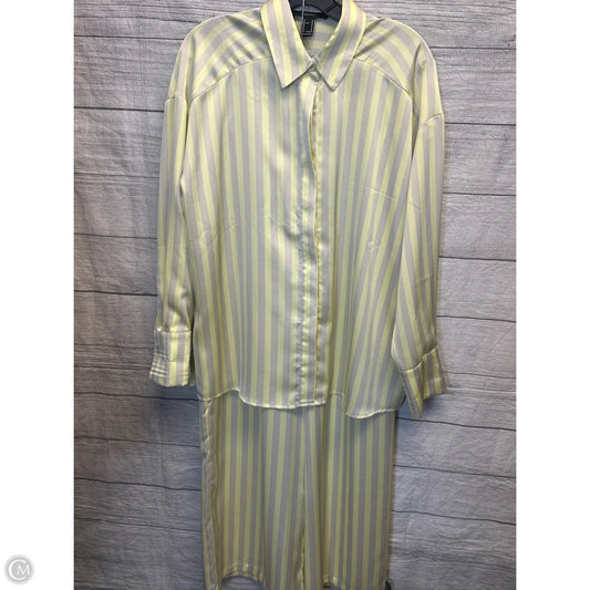 Lounge Set Pants By Forever 21 In Striped Pattern, Size: M