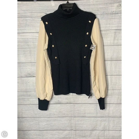 Top Long Sleeve By Shein In Black & Tan, Size: L