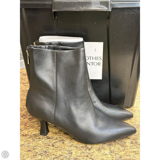 Boots Ankle Heels By Clothes Mentor In Black, Size: 9